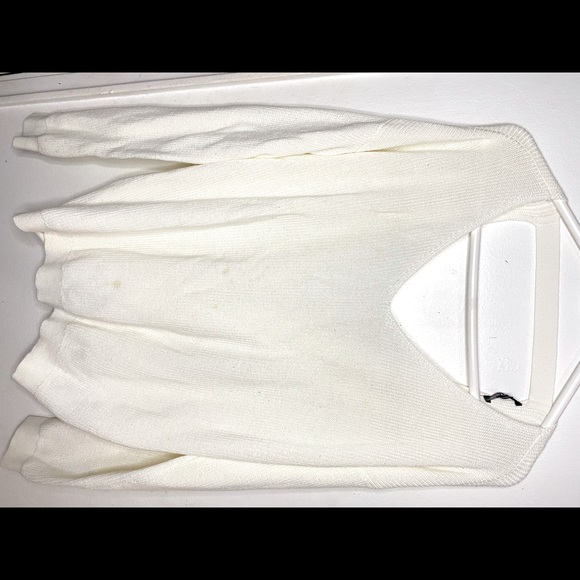 White sweater…just a little bit dot of stain!! - Picture 4 of 4